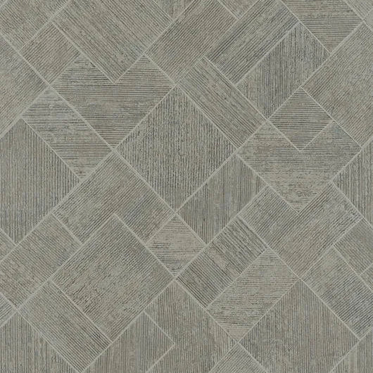 Marburg Ritus 35511 grey geometric diamond wallpaper with fabric-like texture