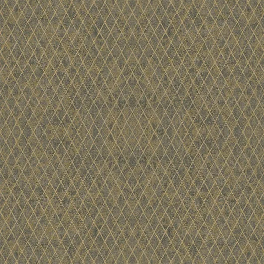 Marburg Ritus 35540 warm brown diamond lattice geometric wallpaper with soft gold lines