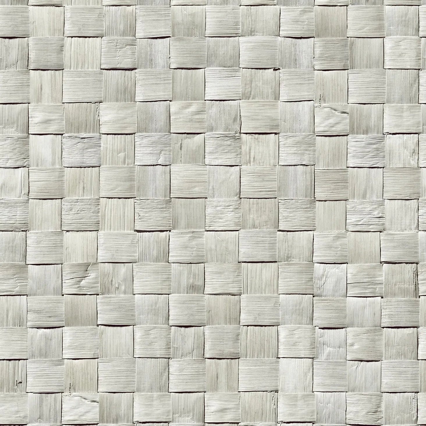 Marburg Struktura 45741 light greige lattice wallpaper with woven 3D-look texture