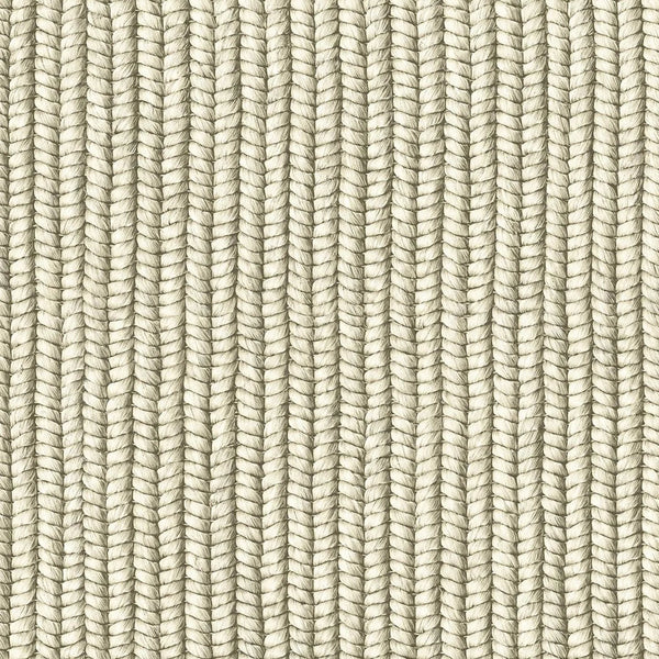 Marburg Struktura 45748 woven-stripe textile-look wallpaper in warm beige tones