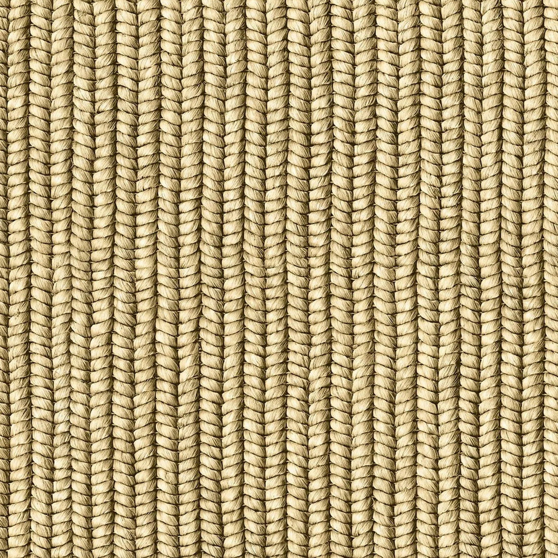 Marburg Struktura 45750 wallpaper in warm soft gold with a braided sisal woven look and vertical texture.