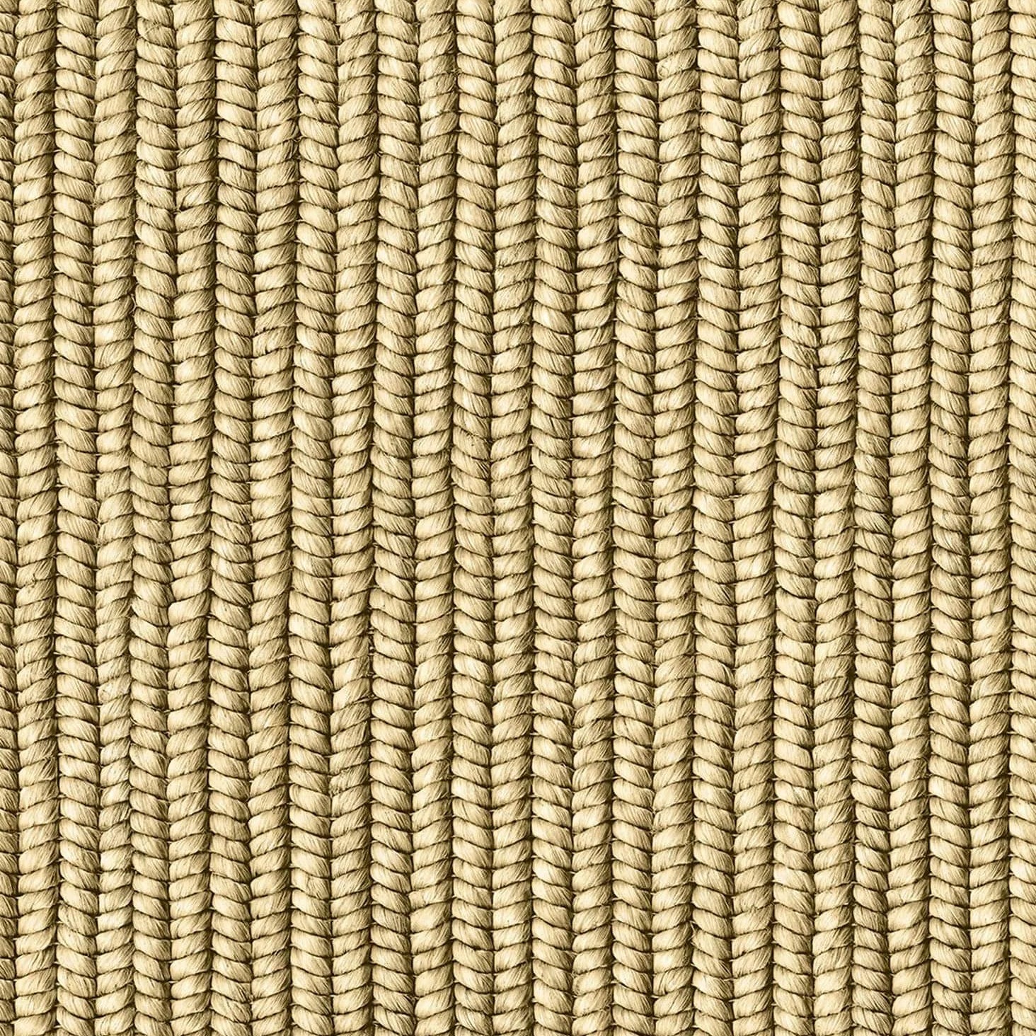 Marburg Struktura 45750 wallpaper in warm soft gold with a braided sisal woven look and vertical texture.