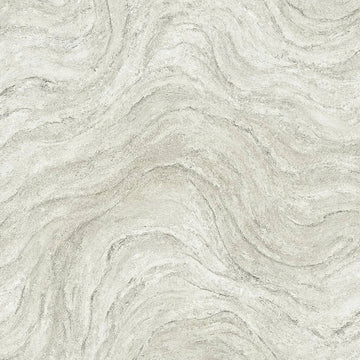 Marburg Struktura 45757 light marble-look wallpaper with wavy stone veining in soft white and beige