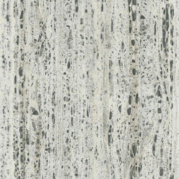 Marburg Travertino 33350 stone-effect wallpaper in light greige and grey with vertical striations.