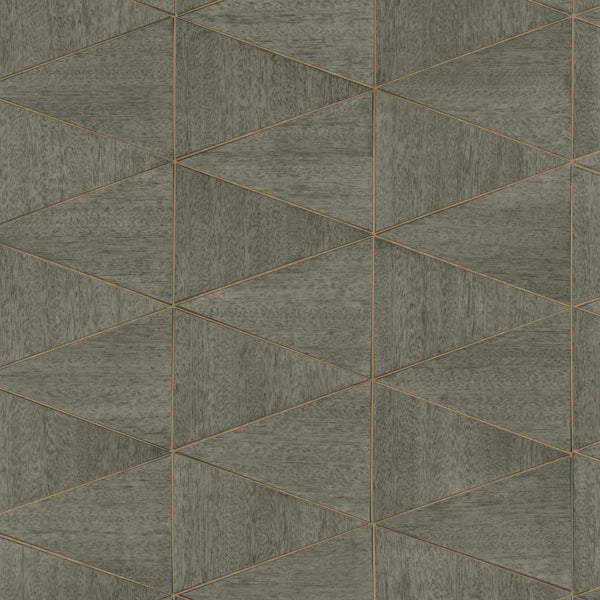 Marburg Travertino 33360 warm brown geometric stone-look wallpaper with fine ochre lines