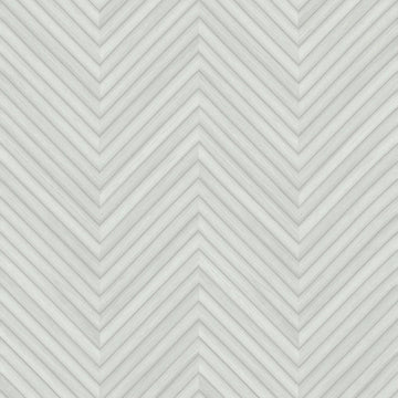 Marburg Travertino 33375 soft white and grey chevron stripe wallpaper with wood-look grain