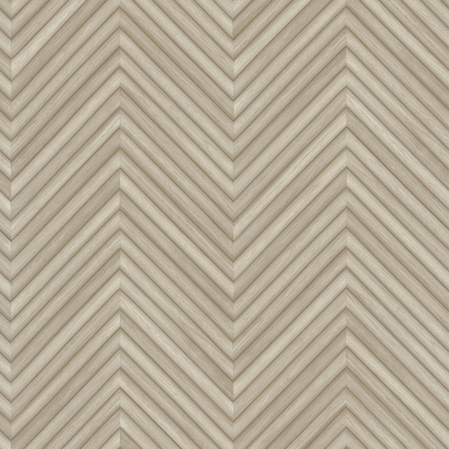 Marburg Travertino 33376 warm taupe chevron wood-look wallpaper