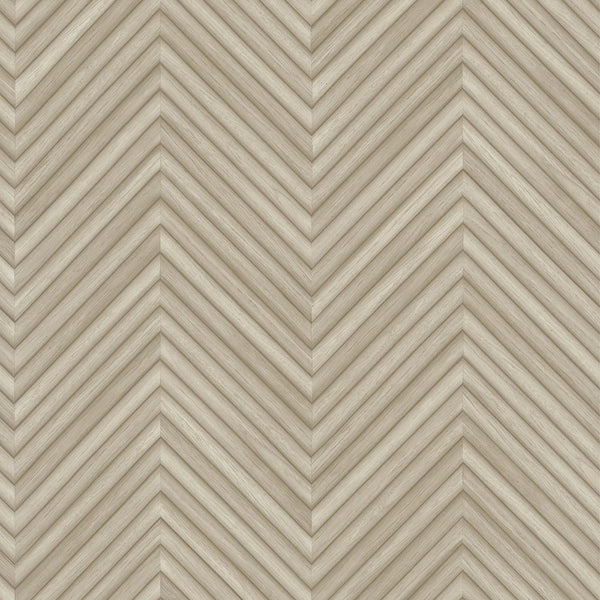 Marburg Travertino 33376 warm taupe chevron wood-look wallpaper