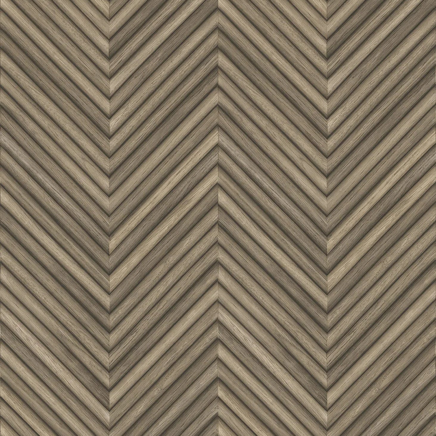 Marburg Travertino 33377 chevron wood-look wallpaper in warm brown and beige tones