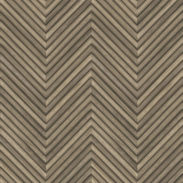 Marburg Travertino 33377 chevron wood-look wallpaper in warm brown and beige tones