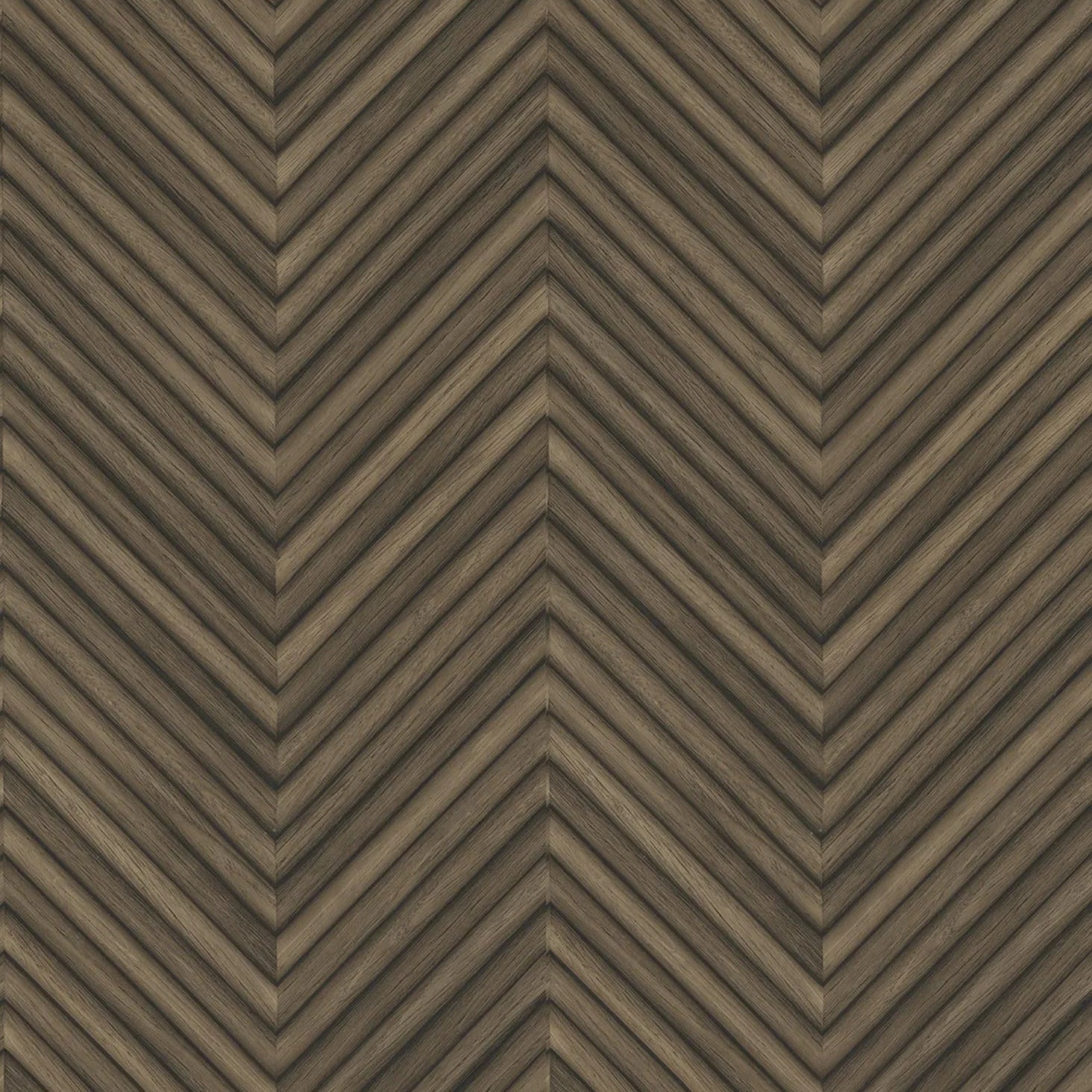 Marburg Travertino 33378 brown chevron wood-look wallpaper