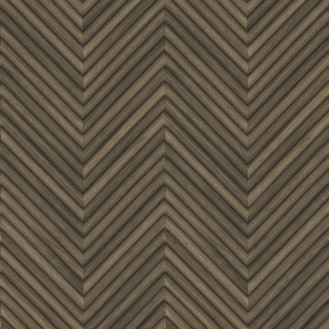Marburg Travertino 33378 brown chevron wood-look wallpaper