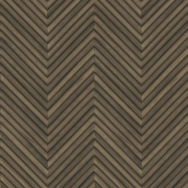 Marburg Travertino 33378 brown chevron wood-look wallpaper