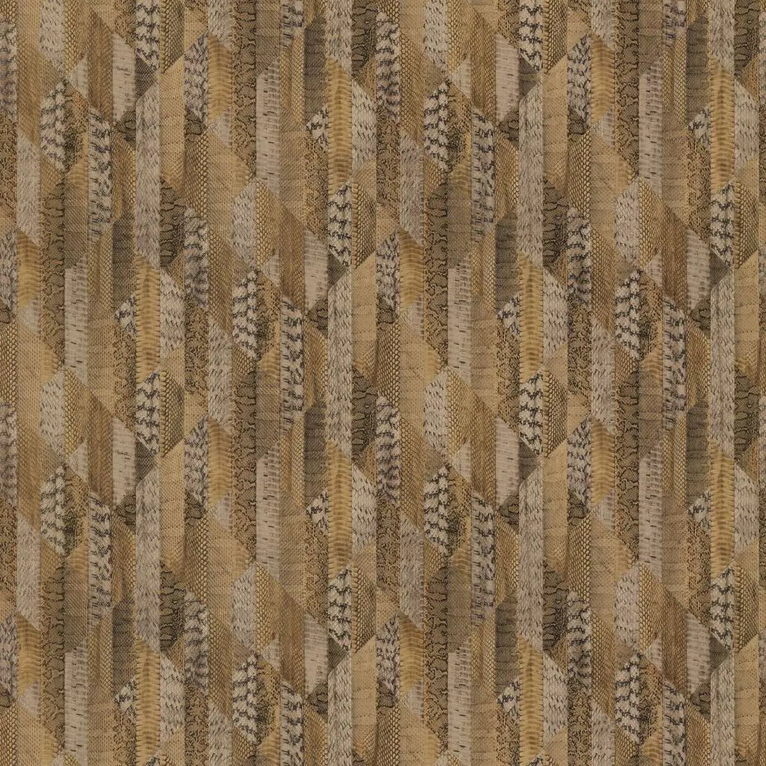 Closeup of a wallpaper showing its Brown, Gold, Luxury, Stripes, Textures, Vinyl pattern, color, and subtle texture.