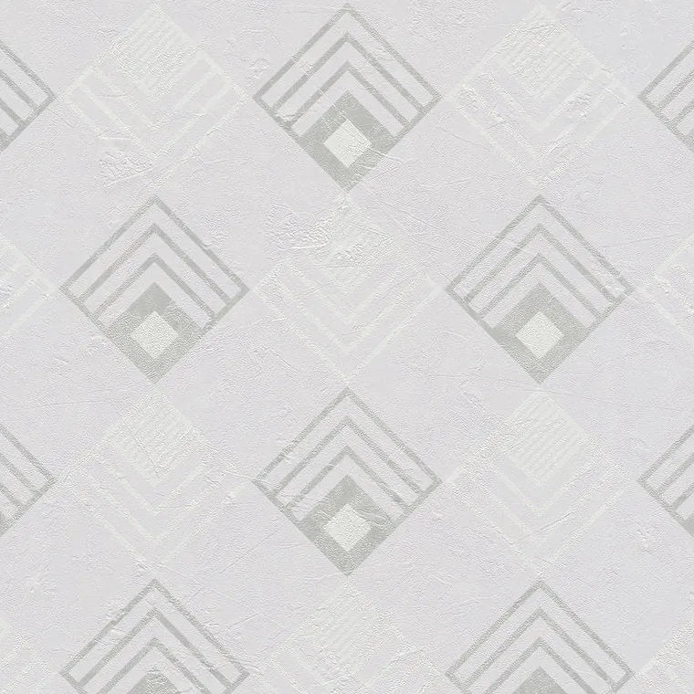 Closeup of a wallpaper showing its Contemporary, Geometric, Grey, Monochrome, Unicolour pattern, color, and texture.