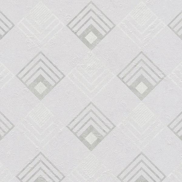 Closeup of a wallpaper showing its Contemporary, Geometric, Grey, Monochrome, Unicolour pattern, color, and texture.