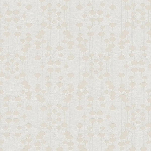 Closeup of a wallpaper showing its Beige, Contemporary, Cream, Neutrals, Two-tone pattern, color, and texture.