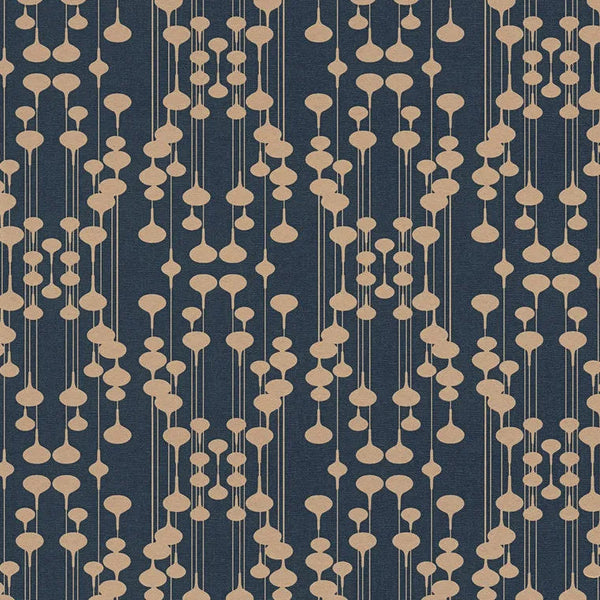 Closeup of a wallpaper showing its Contemporary, Trellis, Two-tone pattern, color, and texture.