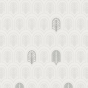 Closeup of a wallpaper showing its Art Deco, Contemporary, Geometric, Grey, Monochrome, Unicolour pattern, color, and texture.