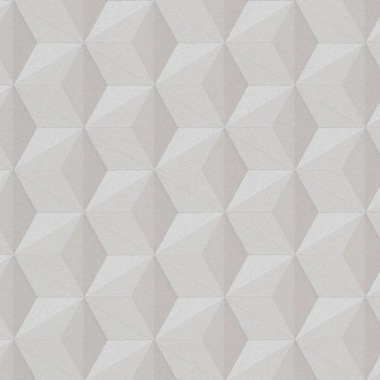 Closeup of a wallpaper showing its Contemporary, Geometric, Grey, Mono, Neutrals pattern, color, and texture.