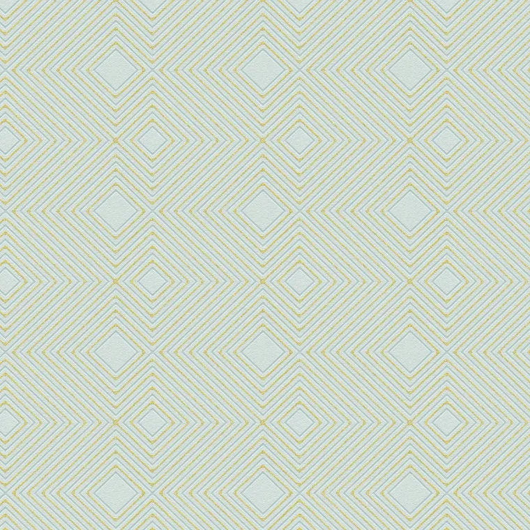 Closeup of a wallpaper showing its Contemporary, Geometric, Green, Pastels, Plain pattern, color, and subtle texture.