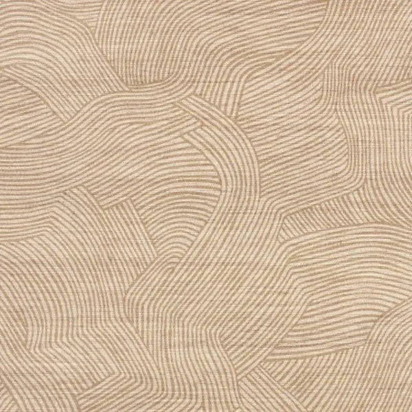 Closeup of a wallpaper showing its Contemporary, Neutrals, Waves pattern, color, and texture.