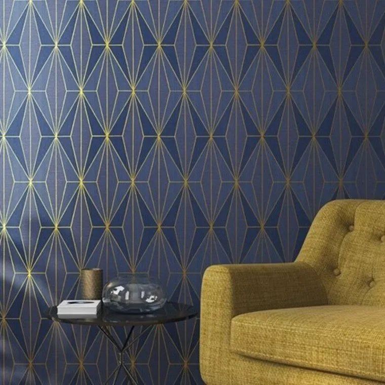 Closeup of a wallpaper showing its Abstract, Best-Seller, Contemporary, Geometric, Two-tone pattern, color, and texture.