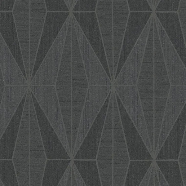 Closeup of a wallpaper showing its Abstract, Contemporary, Geometric, Monochrome pattern, color, and texture.
