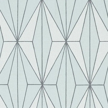 Closeup of a wallpaper showing its Contemporary, Geometric, Two-tone pattern, color, and texture.