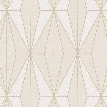 Closeup of a wallpaper showing its Contemporary, Geometric, Neutrals, Two-tone pattern, color, and texture.