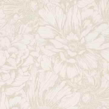 Closeup of a wallpaper showing its Contemporary, Floral, Neutrals, Plain, Two-tone pattern, color, and texture.