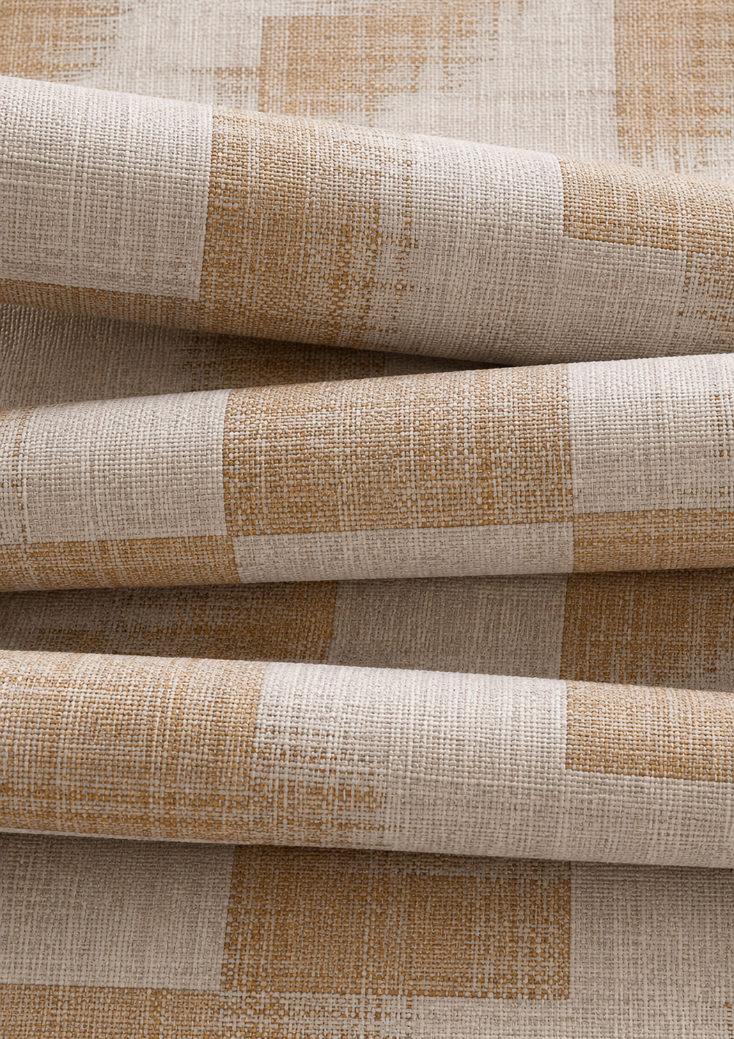 Rolled Thibaut Raffia Squares wallpaper with Raffia on Non Woven showing the surface texture and pattern detail.