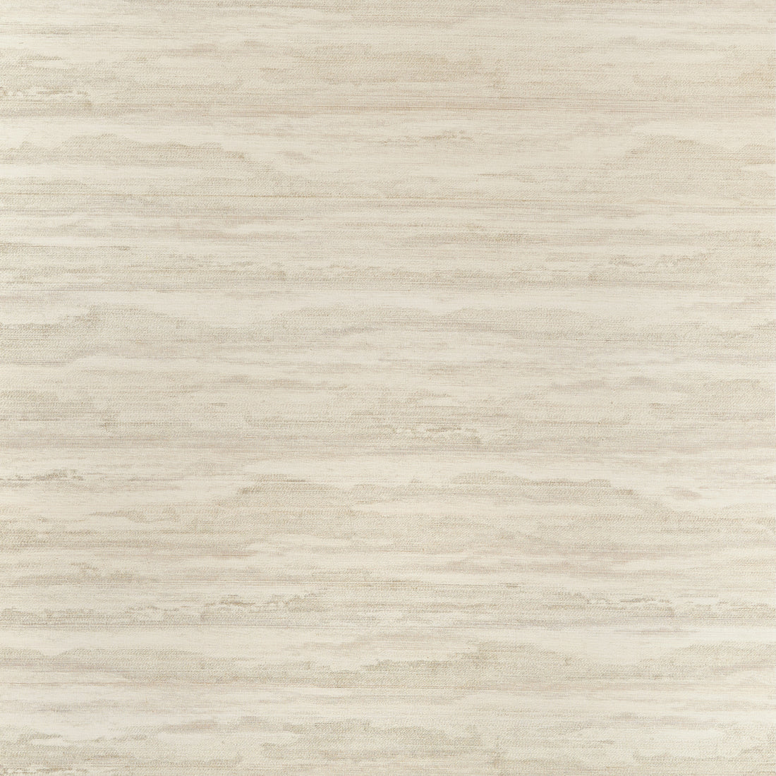 Thibaut Overlook T24408 beige abstract grasscloth wallpaper with soft horizontal movement.