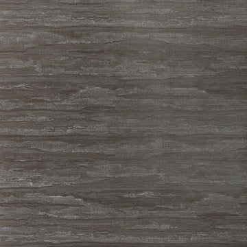 Thibaut Overlook Bark T24413 abaca grasscloth wallpaper with abstract horizontal striations in deep brown and grey.