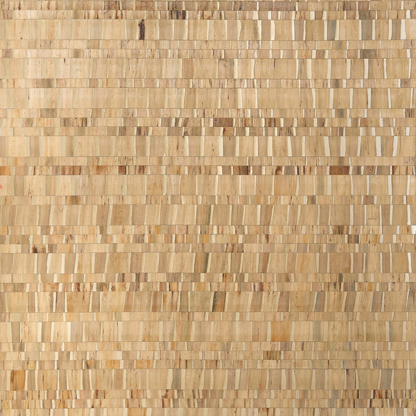 Thibaut Namonaki Gold T24425 – hand-laid hyacinth mosaic on soft gold foil grasscloth wallpaper.