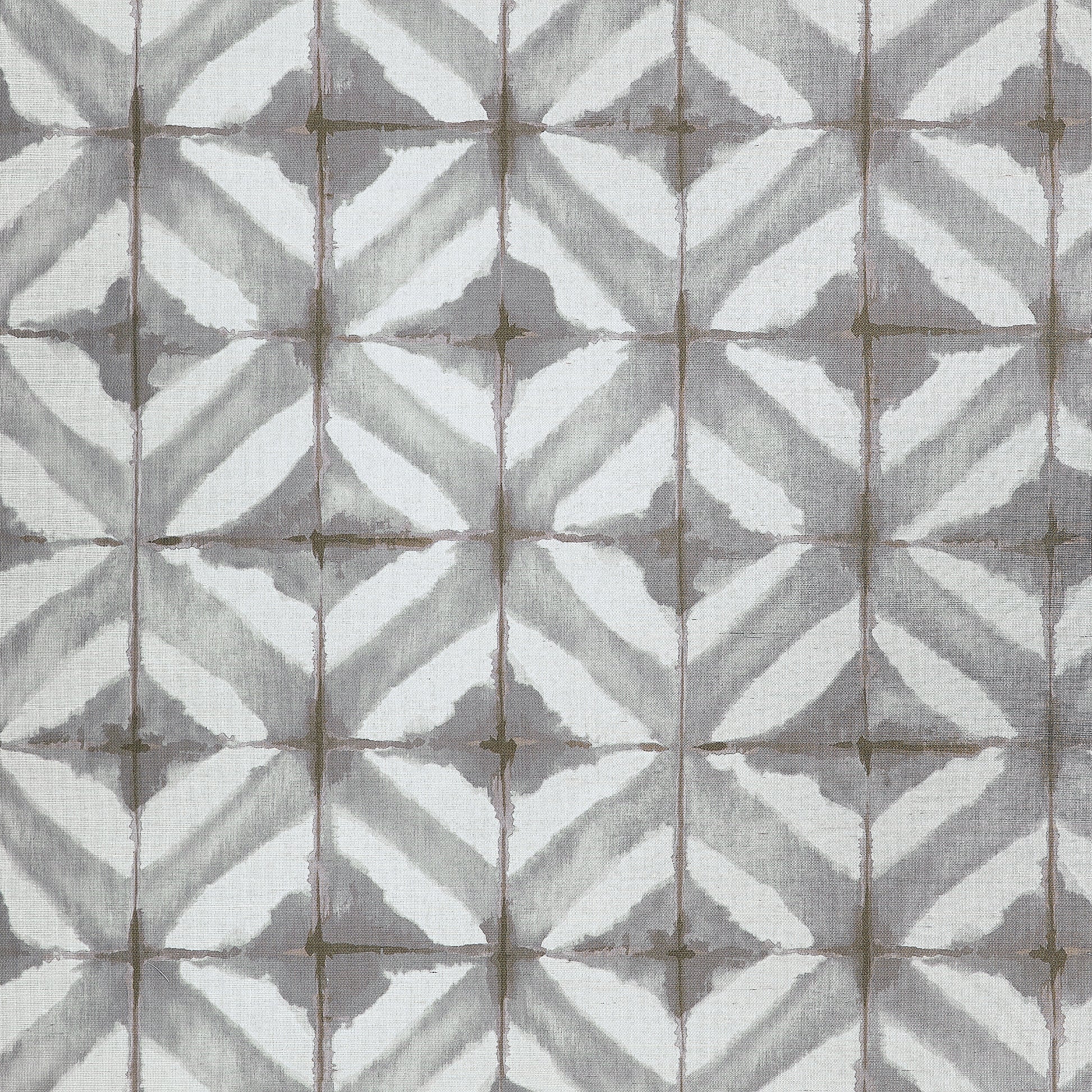 Thibaut Water Blocks Grey T24445 sisal geometric lattice wallpaper with soft grey blocks and subtle metallic sheen