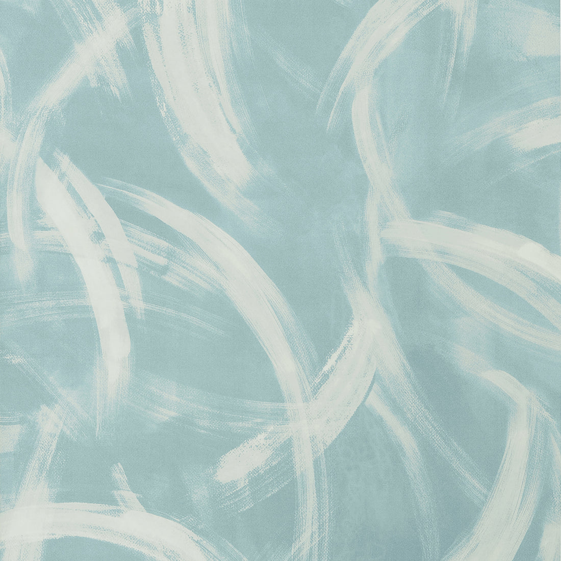 Thibaut Magnus Mineral T24448 wallpaper with large white brushstrokes on a soft blue ground.