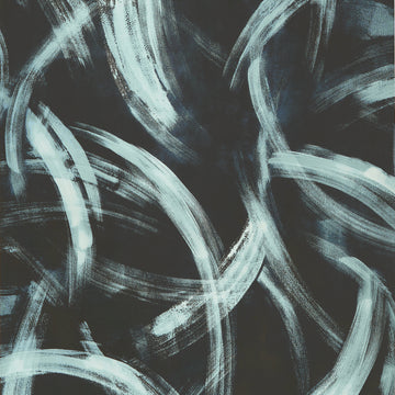 Thibaut Magnus Charcoal T24449 abstract brushstroke wallpaper sample